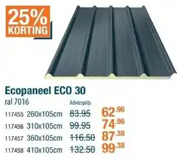 Cevo Ecopaneel ECO 30 aanbieding