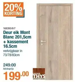 Cevo Deur eik Mont Blanc aanbieding