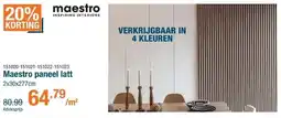 Cevo Maestro paneel latt aanbieding