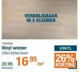 Cevo Vinyl winner aanbieding
