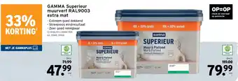 GAMMA Gamma superieur muurverf aanbieding
