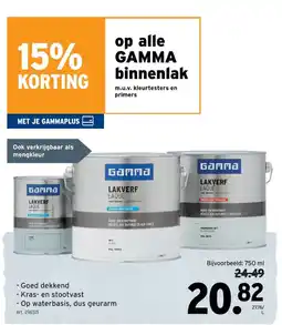 GAMMA Gamma Binnenlak aanbieding