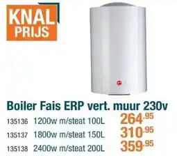 Cevo Boiler Fais ERP vert. muur aanbieding