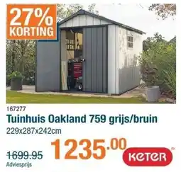 Cevo Tuinhuis Oakland 759 aanbieding