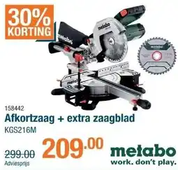 Cevo Af kortzaag + extra zaagblad aanbieding