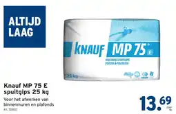 GAMMA Knauf mp 75 e spuitgips aanbieding