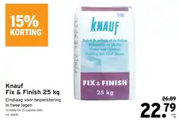 GAMMA Knauf fix & finish aanbieding
