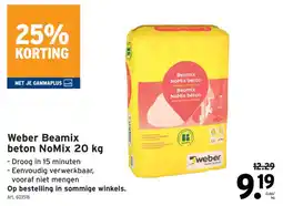 GAMMA weber beamix beton nomix aanbieding