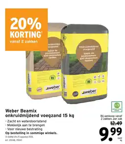 GAMMA weber beamix onkruidmijdend voegzand aanbieding