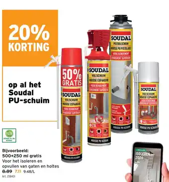 GAMMA Soudal PU-schuim aanbieding