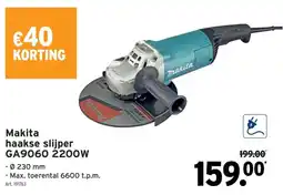 GAMMA Makita haakse slijper aanbieding