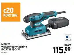 GAMMA Makita vlaksschuurmachine aanbieding