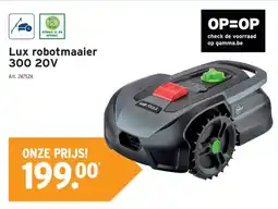 GAMMA Lux robotmaaier 300 20V aanbieding