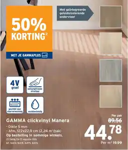 GAMMA Gamma Clickvinyl Manera aanbieding