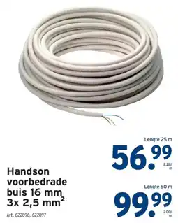 GAMMA Handson voorbedrade buis aanbieding