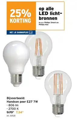 GAMMA LED lichtbronnen aanbieding