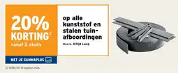 GAMMA Kunststof en stalen tuin afboordingen aanbieding