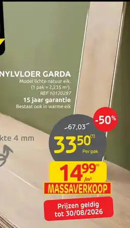 Brico Vinylvloer garda aanbieding