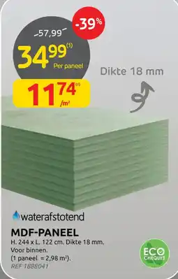 Brico MDF Paneel aanbieding
