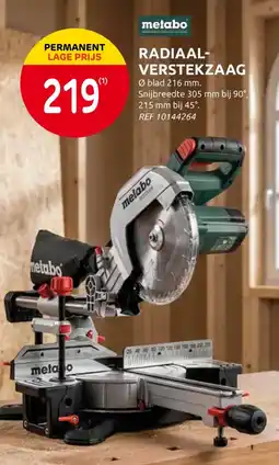 Brico radiaal-verstekzaag aanbieding