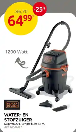 Brico water- en stofzuiger aanbieding