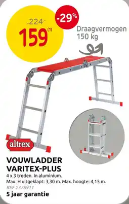 Brico Vouw ladder varitex-plus aanbieding