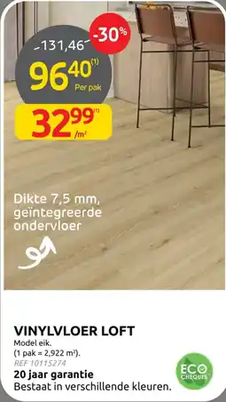 Brico vinylvloer loft aanbieding