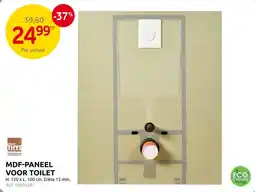 Brico Mdf-paneel voor toilet aanbieding