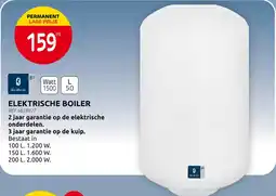 Brico Elektrische boiler aanbieding