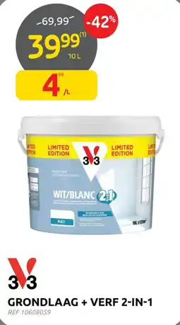 Brico Grondlaag + verf 2-in-1 aanbieding