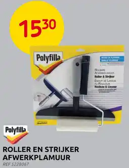Brico roller en strijker afwerkplamuur aanbieding