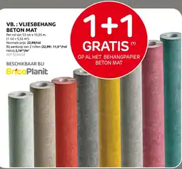 Brico Vliesbehang beton mat aanbieding