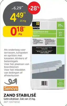 Brico Zand stabilise aanbieding