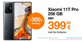 Orange Xiaomi 11T Pro 256 GB aanbieding
