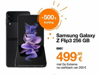 Orange Samsung Galaxy Z Flip3 256 GB aanbieding