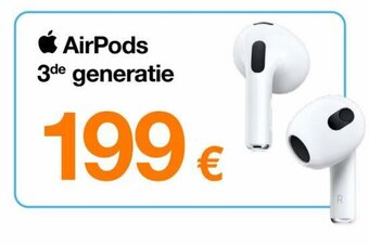 Orange Airpods 3de generatie aanbieding