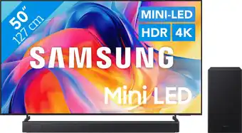 Coolblue Samsung Mini-led 50 M73H (2026) + Samsung HW-B450F (2025) aanbieding