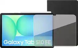 Coolblue Samsung Galaxy Tab S10 FE 10,9 inch 128GB Wifi/5G Grijs Enterprise Editie + Beschermpakket aanbieding
