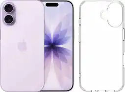 Coolblue Apple iPhone 17 256 Go Mauve + BlueBuilt Protective Back Cover Transparent aanbieding