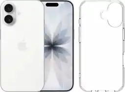 Coolblue Apple iPhone 17 512 Go Blanc + BlueBuilt Protective Back Cover Transparent aanbieding