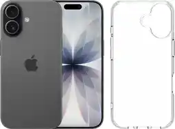 Coolblue Apple iPhone 17 512 Go Noir + BlueBuilt Protective Back Cover Transparent aanbieding