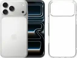 Coolblue Apple iPhone 17 Pro Max 2 To Argent + BlueBuilt Protective Back Cover Transparent aanbieding