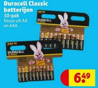 Kruidvat Duracell classic batterijen aanbieding