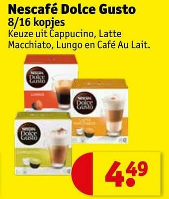Kruidvat Nescafé dolce gusto aanbieding