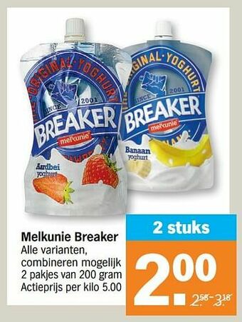 Albert Heijn Melkunie breaker aanbieding
