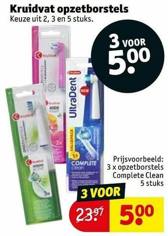 Kruidvat Opzetborstels complete clean aanbieding
