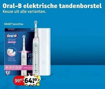 Kruidvat Oral-b elektrische tandenborstel smart sensitive aanbieding