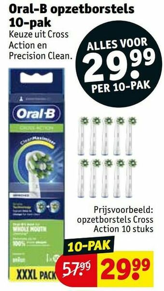 Kruidvat Opzetborstels cross action aanbieding