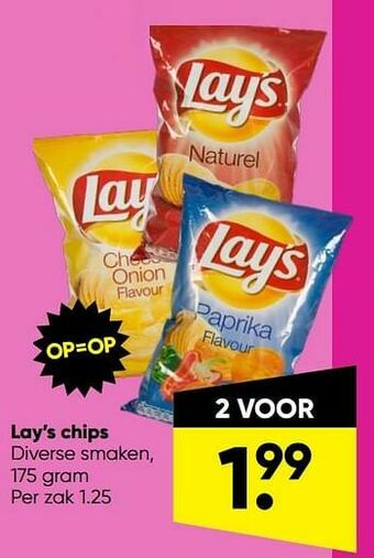 Big Bazar Lay’s chips aanbieding