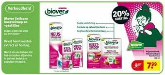 Kruidvat Biover selfcare hoestsiroop aanbieding